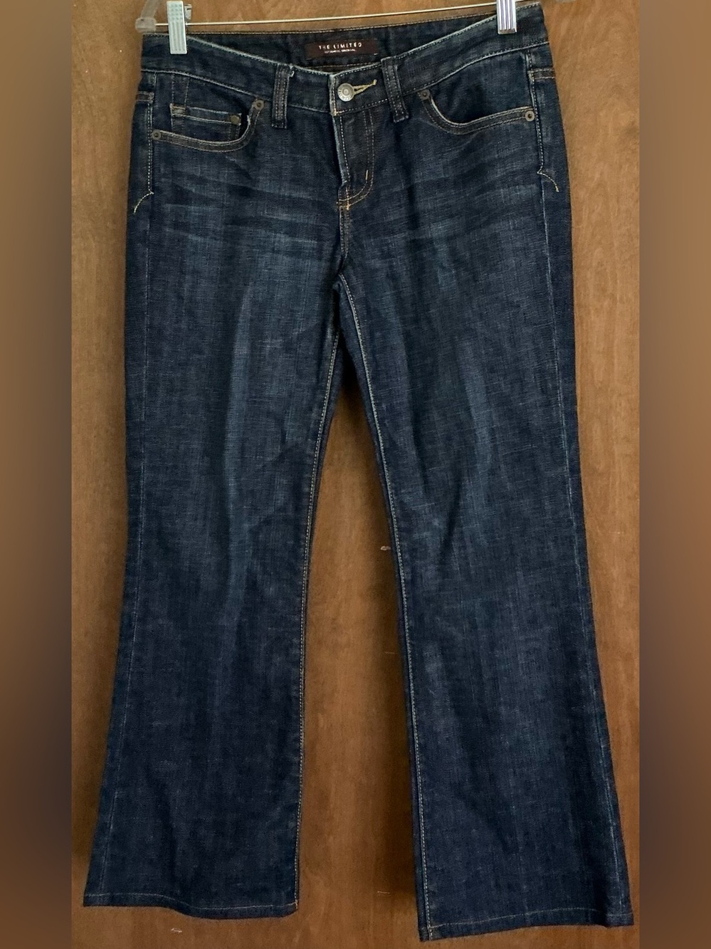 The Limited, Authentic Original Dark Wash Bootcut Denim Jeans Size 4 Short